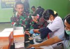 Cegah Sejak Dini, Kipan B Yonif 756/WMS Jalani Pemeriksaan Malaria Bersama Puskesmas Yapsi