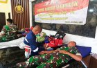 Prajurit dan Persit Kodim 1707/Merauke Donorkan Darah di Hari Jadi Humas Polri Ke-74