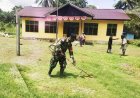 Tingkatkan Kepedulian Lingkungan, Babinsa Koramil 1701-16/Unurum Guay Karya Bakti Bersama Warga