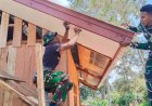 Wujud Nyata Pengabdian, Satgas TMMD ke-126 Kodim 1702/Jayawijaya Selesaikan 70 Persen Pembangunan Rumah Sehat