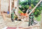 Babinsa Hadir untuk Rakyat: Gotong Royong Babinsa Jayapura Utara Bantu Warga Binaan Bangun Rumah