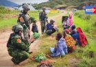 Satgas Yonif 4 Marinir Hidupkan Ekonomi Warga Papua dengan Aksi Borong Hasil Tani