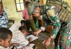 Satgas Yonif 500/Sikatan Gelorakan Semangat Belajar Anak Papua Lewat Program SAGU