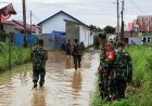 Pasca Hujan Deras Babinsa Koramil 1701-01/Sentani Pantau Titik Banjir