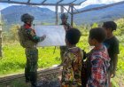Satgas Banau Hadirkan 'Kelas Pintar' di Perbatasan Papua