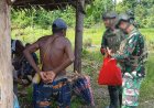 Marinir Yonif 1 Pererat Warga Papua Lewat Komsos dan Sembako