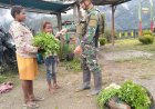 HUT Yonif 500/Sikatan: Borong Hasil Kebun Mama Papua, Bangkitkan Ekonomi Intan Jaya