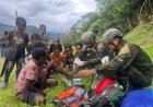 Satgas TNI Tebar Layanan Kesehatan di Pedalaman Papua