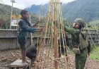 Pohon Natal Raksasa Satgas Yonif 400/BR dan Warga Dal: Simbol Kebersamaan Natal di Papua