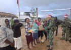 Semangat Natal Satgas Yonif 408/Sbh: Lomba Voli Satukan Hati TNI-Warga Tumbupur