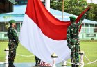 Upacara Bendera Akhir Tahun, Dandim 1707/Merauke Ajak Prajurit Perkuat Kepedulian Dan Empati Sosial