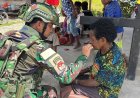 Satgas Yonif 300/Brajawijaya Gapai Senyum Sehat Warga Nduga