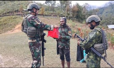 TNI Perkuat Kemanunggalan di Intan Jaya Lewat Bintertas