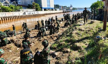 Kodim 1701/Jayapura Dukung Karya Bakti Peringati HUT KOWAD ke-64