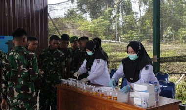 Perangi Narkoba, Yonif 809/NTM Gelar Sosialisasi P4GN dan Pemeriksaan Kesehatan