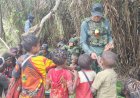 Satgas Yonif 113: Senyum Anak Papua Tengah Merekah Berkat Permen