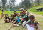Banau Cerdaskan Papua: TNI Hadir di Beoga Lewat Program 'Papua Melek'