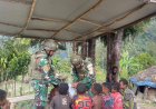Satgas Banau Tingkatkan Literasi Bahasa Indonesia di Pedalaman Papua