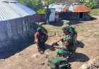 Satgas Yonif 142/Ksatria Jaya Bawa Layanan Kesehatan ke Pedalaman Sinak