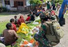 Satgas Yonif 732/Banau Borong Hasil Tani Kampung Milawak
