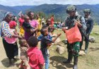 Senyum Anak Pogapa, Energi Kebersamaan Satgas Yonif 113/JS di Pedalaman Papua