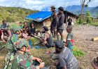 TNI di Honai: Komsos Yonif 142 Bangun Kepercayaan Warga Yugumuak