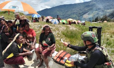 Pos Ksatria Jaya Bawa Harapan Sehat ke Pedalaman Papua