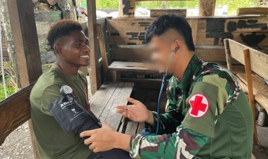 Marinir Hadirkan Layanan Kesehatan di Pedalaman Yahukimo